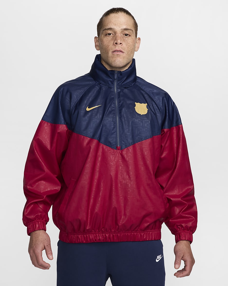 FC Barcelona Windrunner Home Men s Nike Soccer Anorak Jacket